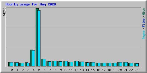 Hourly usage for May 2026